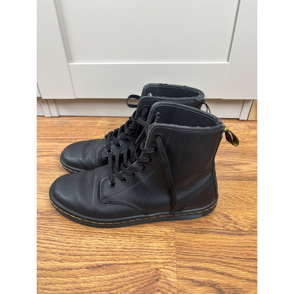 Dr. Martens Black Leather Grunge Punk Utility Boots Womens 7 US